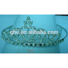 Couronne de fête de la mode tiare tiara saphir en gros pour mariage accessoires de cheveux de mariage indien